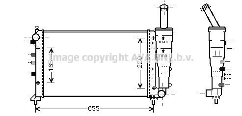 AVA QUALITY COOLING Радиатор, охлаждение двигателя FT2299